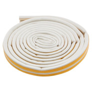 Уплотнитель резиновый, 6 м, профиль "D", белый  Сибртех 88915