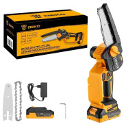 Пила цепная аккумуляторная, 20В, 2АКБ 2,2 А/ч,  4'' / 6'', 1/4'', DEKO DKCHS 20-6 PRO ...Deko 083-2011