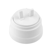 Выключатель 2 клав. тумблер. (открытый, до 10А) белый, Ретро  ...BYLECTRICA А510-2204