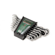 Набор ключей комбинированных трещоточных с шарниром 7пр.(8,10,12,13,14,17,19мм), в пластиковом держа...Rock FORCE RF-51072F