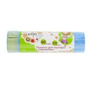Пакеты для мусора с завязками 60 л x 20 шт., синие, Россия ELFE ...Elfe 92720