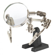 Зажим для пайки "Третья рука" с лупой           SPARTA Sparta 914605