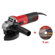 Одноручная углошлифмашина AG 1209-3 900Вт, 125х22мм, 11000об/мин,  ...WORTEX 329155