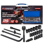 Набор инструментов 24пр. 1/2" ( 6гр)  Forsage F-4245B-5MPB