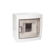 Бокс пластмассовый 4 модуля наружный с крышкой IP 20,  (149х140х100 mm)  ...BYLECTRICA КНО-4Д