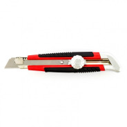 Нож, 18 мм, выдвижное лезвие, металлическая направляющая, винтовой фиксатор лезвия  ...Matrix 78914