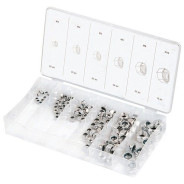 Набор гаек М3х0.5, М4х0.7, М5х0.8, М6х1.0, М8х1.25, М10х1.5 мм, 150 предм.  ...Сибртех 47610