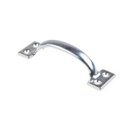 Ручка-скоба 120 мм цельнотянутая, белый цинк,  STARFIX SMP-55795-1