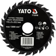 Диск-фреза универсальный для УШМ 115mm  YATO YT-59160