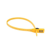 Замок навесной ВС 455 НС (11*530) ЖЕЛТЫЙкодовый с нерж. тросом БУЛАТ  ...УЗК 14744