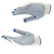 Перчатки трикотажные, с ПВХ точкой, 10 класс, стикер  67702