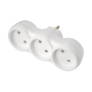 Разветвитель 3-местный, 16А, 250В, трехместный, без заземляющего контакта,  ...BYLECTRICA РВ16-376