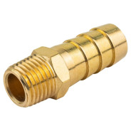 Штуцер пневматический наруж. резьба 1/4" - "елочка" 12мм  ...Forsage F-MH04/08