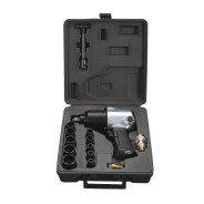 Пневмогайковерт ударный 1/2 ", 580 Нм,   IW580 + набор головок...FUBAG 100191