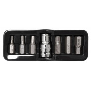 Набор бит HEX, 7пр. 1/2". 10мм,  Forsage F-4075
