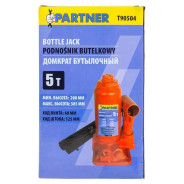 Домкрат бутылочный 5т (h min 200мм, h max 385мм)  Partner PA-T90504