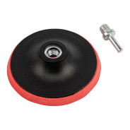 Насадка для дрели и УШМ с липучкой, 125 mm, с адаптером c М14 на d8 Сибртех ...DENZEL 76235