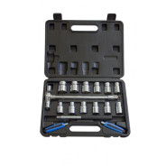 Набор инструментов с Т-образной трещоткой, 17 пр. 1/2'' (6 гр.) (8 - 24 мм)  ...Forsage F-4171