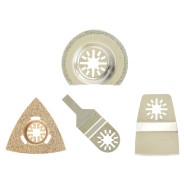 Набор оснастки для многофункционального инструмента универсальный АКЦИЯ (-20% на набор из 4 пильных ...WORTEX SMS0400K2012A1