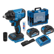 Аккум. ударный гайковерт SC 1804 Xcase, XLTpro, БЕСЩЕТ., 18 В, 2АКБ 4,0 А/ч,  400 Н*м, 1/2",  з...BULL 1329728