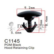 Клипса для крепления внутренней обшивки а/м Мазда пластиковая (100шт/уп.)  клипса ...Forsage C1145(Mazda)
