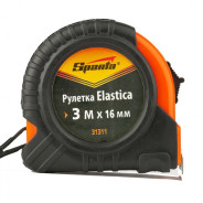 Рулетка Elastica, 3 м х 16 мм, обрезиненный корпус  Sparta 31311
