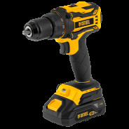 Дрель-шуруповерт аккумуляторная, бесщет. 18В, 2АКБ 2,0 А/ч, BLDL-18-02 Li-Ion,    ...DENZEL 26140