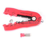 Съемник изоляции (сечение провода: 0.8-2.6мм2)-опрессовщик клемм (до 9.5мм2)  ...Force 68011