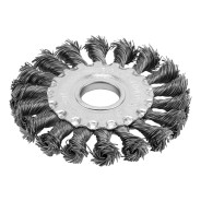 Щетка для УШМ, 100 mm, посадка 22.2 mm, Плоская, крученая проволока 0.5 mm  ...Сибртех 746307