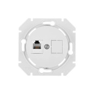 Розетка 1-ая телефонная (скрытая) белая, Прованс  BYLECTRICA ТР4-6301
