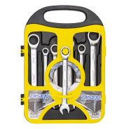 Набор ключей комбинированных трещоточных 7пр.    DISEN DSD1507