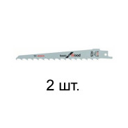 Пилка сабельная по дереву, S617K, 2 шт.,  BOSCH 2608650616