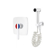 Смеситель для биде (Lt) D35, серия Lotus белый, (Встраиваемый, Излива нет) a-five ...A-five A5-0750