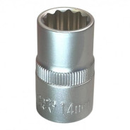 Головка торцевая 1/2" 12гр. 14мм, L38 мм, CrV  H-D HD-1276