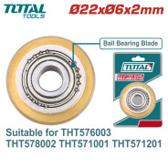 Лезвие для плиткореза 22x6x2мм  TOTAL THT576003B