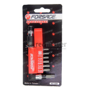 Набор бит-торкс 1/4" с Г-образным воротком 8пр.  Forsage F-2081D