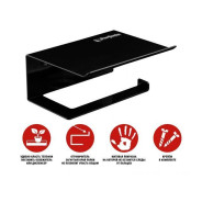 Держатель для туалетной бумаги с полкой  PERFECTO LINEA 35-101411