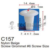 Клипса для крепления внутренней обшивки а/м Тойота пластиковая (100шт/уп.)  ...Forsage C0157(Toyota)