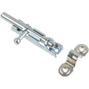 Шпингалет 64 мм с ц.дв. ЗТ1, белый цинк  STARFIX SMP-64122-1