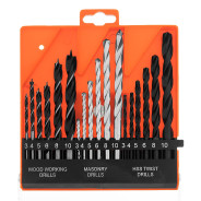 Набор сверл по бетону, металлу, дереву 3-4-5-6-8-10 мм, 18 шт. пласт. бокс, цилин. хвост.  ...Sparta 725305