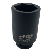 Головка торцевая ударная 1/2" 6гр. 34мм L78мм CrMo  H-D HD-123406BL