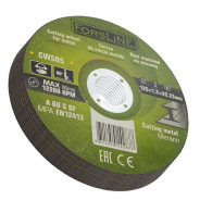 Круг отрезной по металлу 125х1.2.х22.23мм-10шт  ForsLine FL-CW505(10 шт к-т)