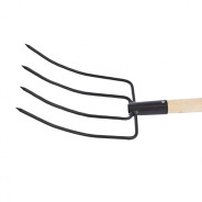 Вилы 4-х рогие, сенные, 210х310х1400 мм, деревянный черенок  Сибртех 63807