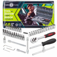 Набор инструмента 46пр. 1/4" (6-гран.)(4-14мм)  FORSandTUNE FORSandTUNE-2462-46