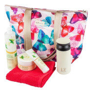 Набор Алоэ и Зеленый чай(термосумка LT-BB1.крем для тела.крем бальзам для рук.гель для душа.термокру...La & Te beaute LT-20Bag