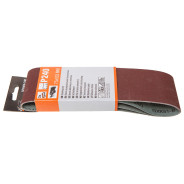 Шлифлента 75х533мм Р80 бесконечная 3шт.,  GEPARD GP5009-80