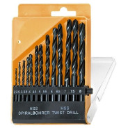 Набор сверл по металлу, 2-8 мм (шаг 0.5 мм), HSS, 13 шт. цилиндрический хвостовик  ...Sparta 723355