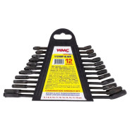 Набор ключей комбинированных 12пр.  WMC TOOLS WMC-5124MP BLACK