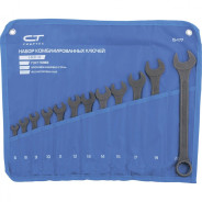 Набор ключей комбинированных, 6-22мм, 12 шт., CrV, фосфатированные, ГОСТ 16983  ...Сибртех 15477