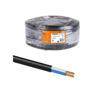 Кабель ВВГ-П нг(А)-LSLTx 2х1,5 ок(N)-0,66 ГОСТ (100м) (черный)  TDM SQ0117-0205